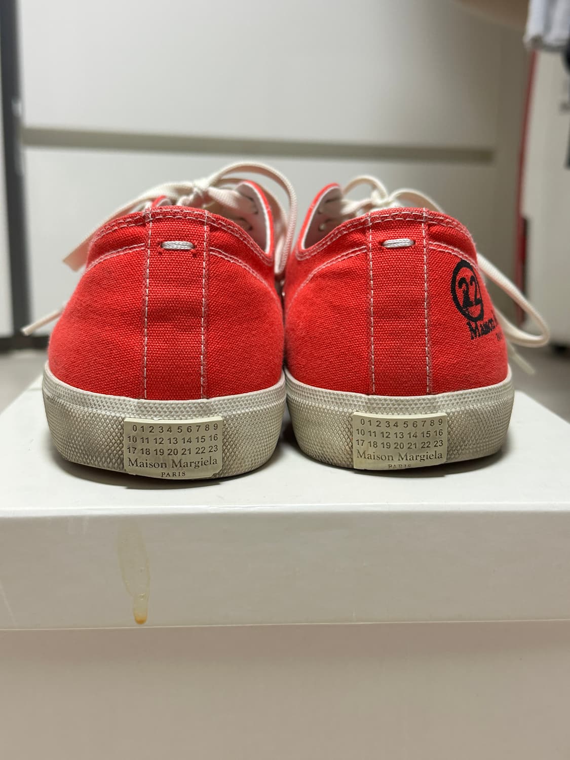 마르지엘라 타비 스니커즈 레드 43 상품이미지4