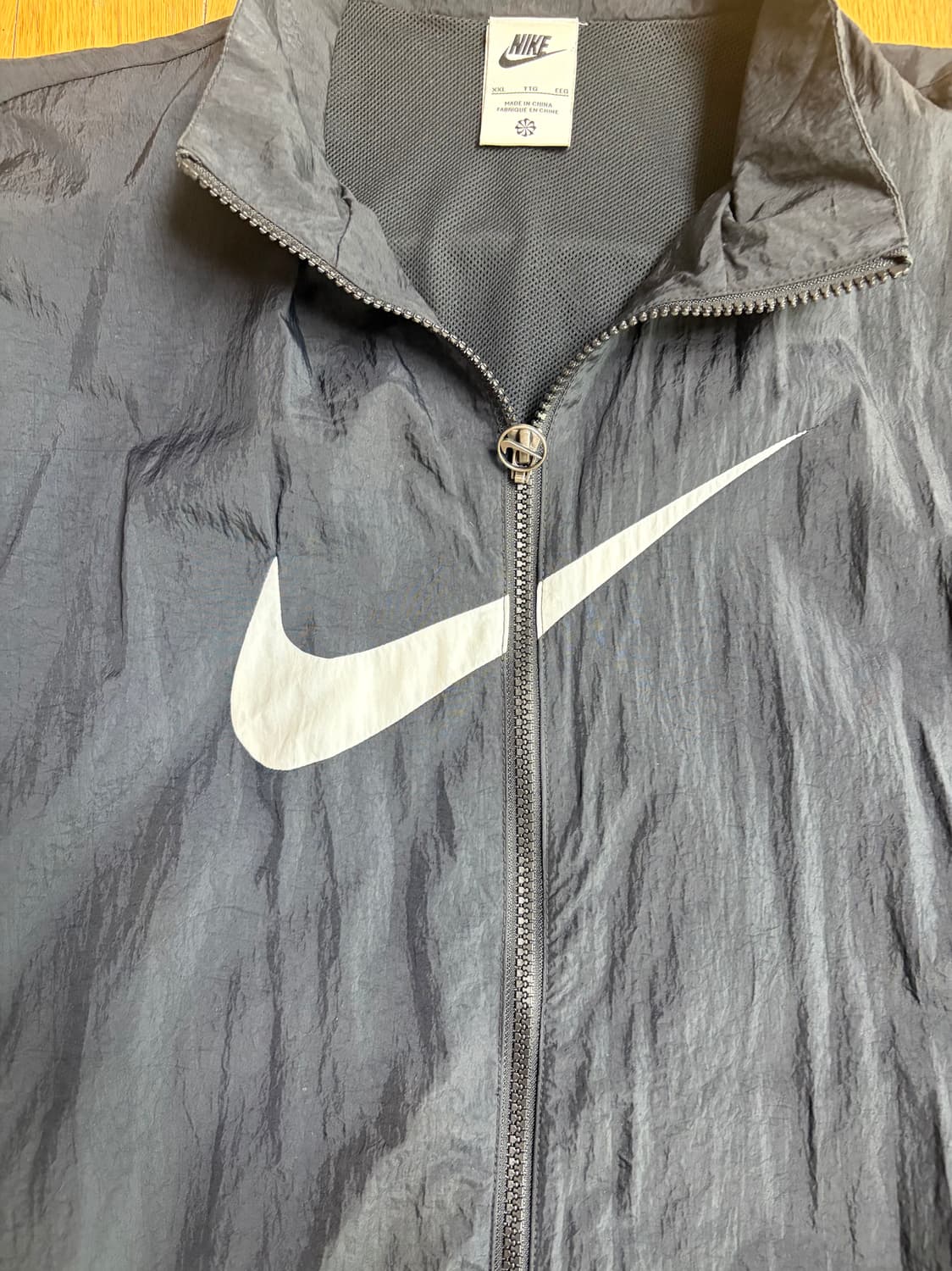 (W) 나이키 NSW 에센셜 우븐 자켓 블랙 상품이미지4