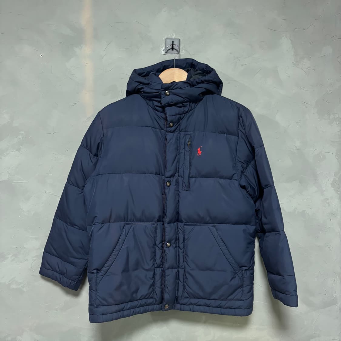 폴로 랄프로렌  푸퍼다운 패딩 네이비  상품이미지1