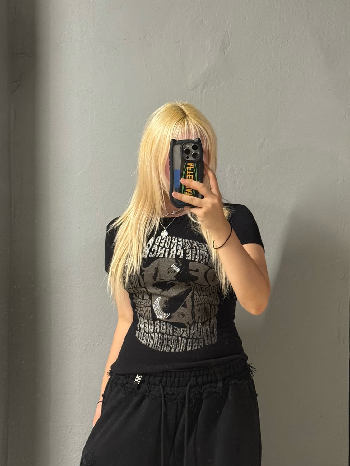 girl printing lettering top 상품이미지2