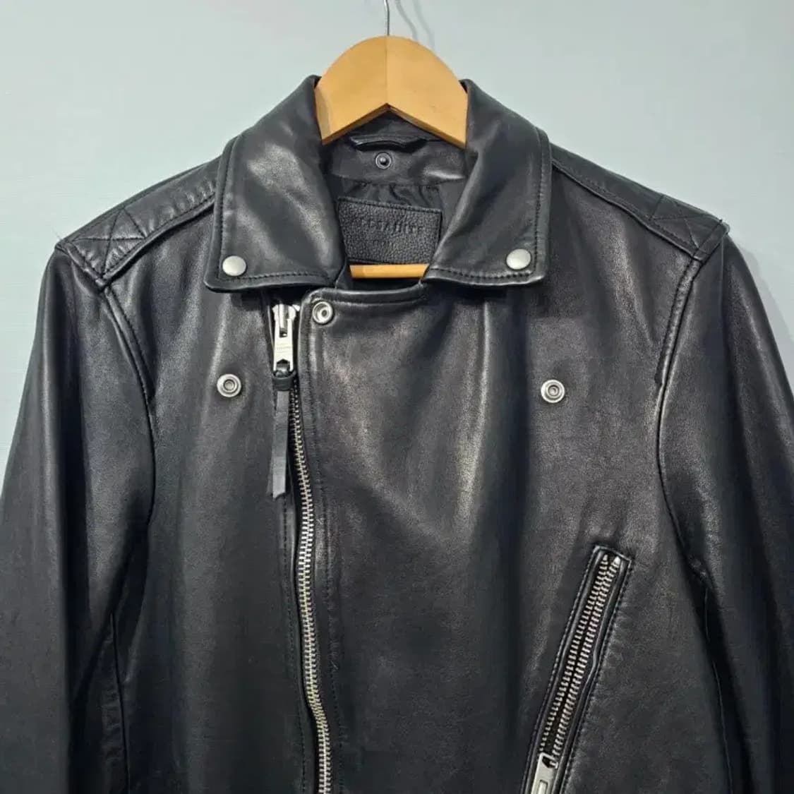 AllSaints 올세인츠 볼트 양가죽 바이커 자켓 95 상품이미지8