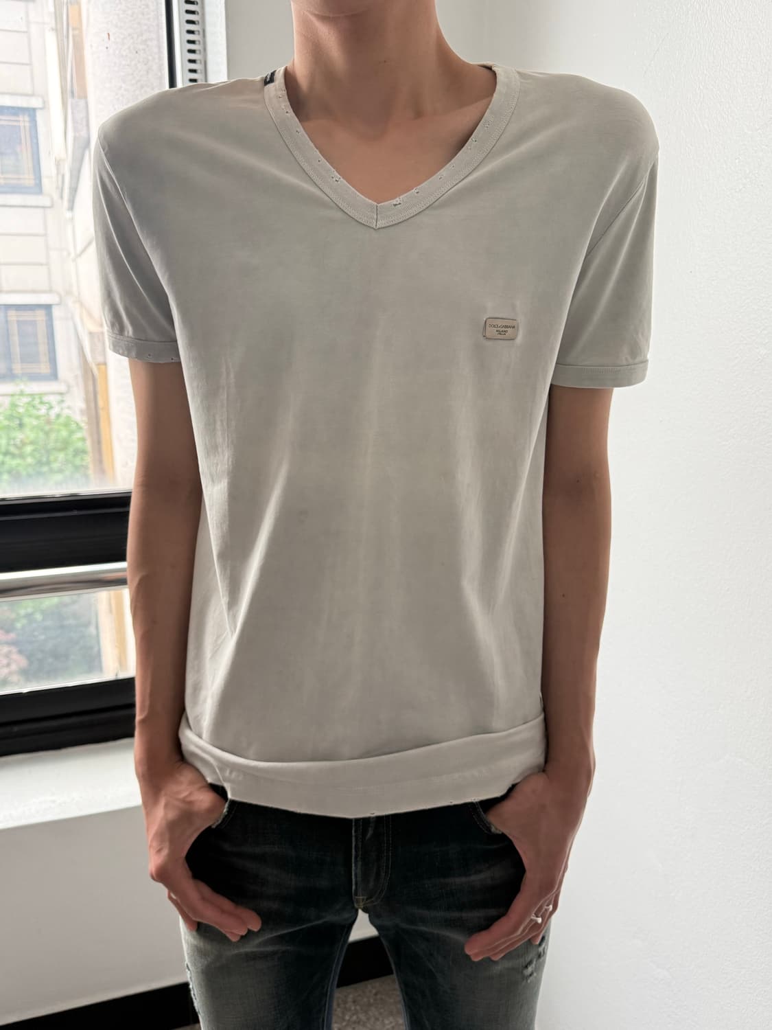 00s Dolce&Gabbana plate destroyed tee 상품이미지1