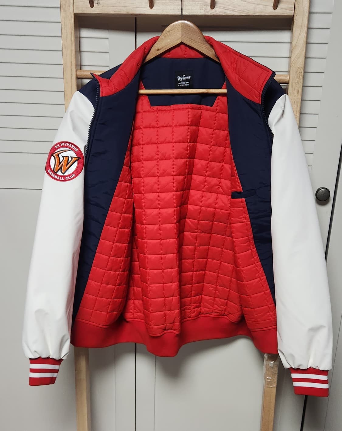 2XL KBO 다이나핏 SK와이번스 어센틱 동계(누빔자켓) 상품이미지6