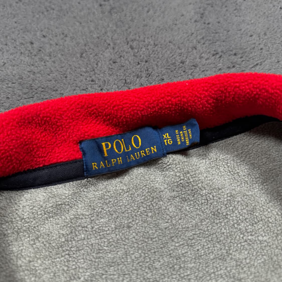 폴로 빅로고 성조기 USA 반집업 후리스 상품이미지5
