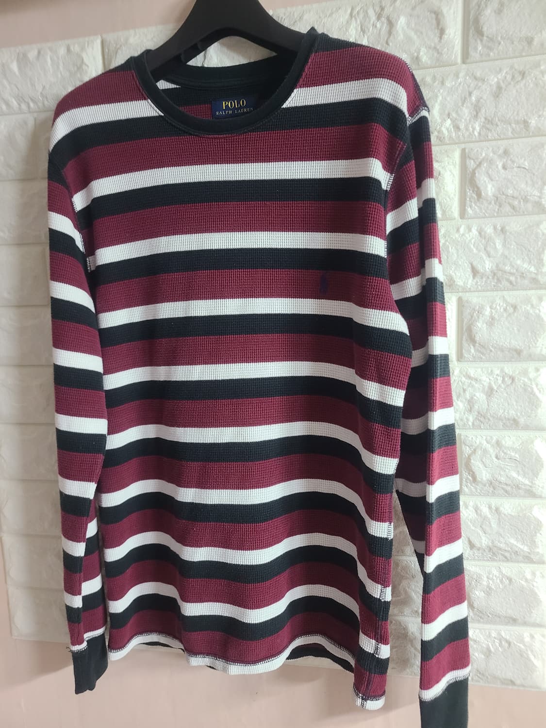 폴로 스트라이프 면니트(m) 상품이미지1