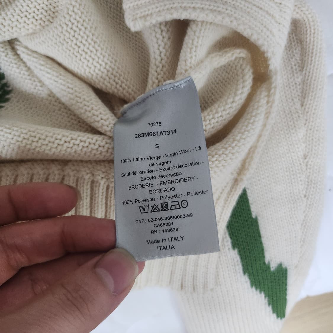 디올x트래비스 스캇 오버사이즈 니트 S(100, 105) 상품이미지4