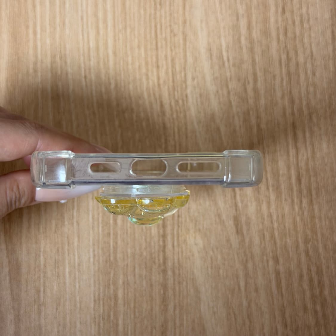 (15플러스) 곰돌이 그립톡 클리어 폰케이스 상품이미지5