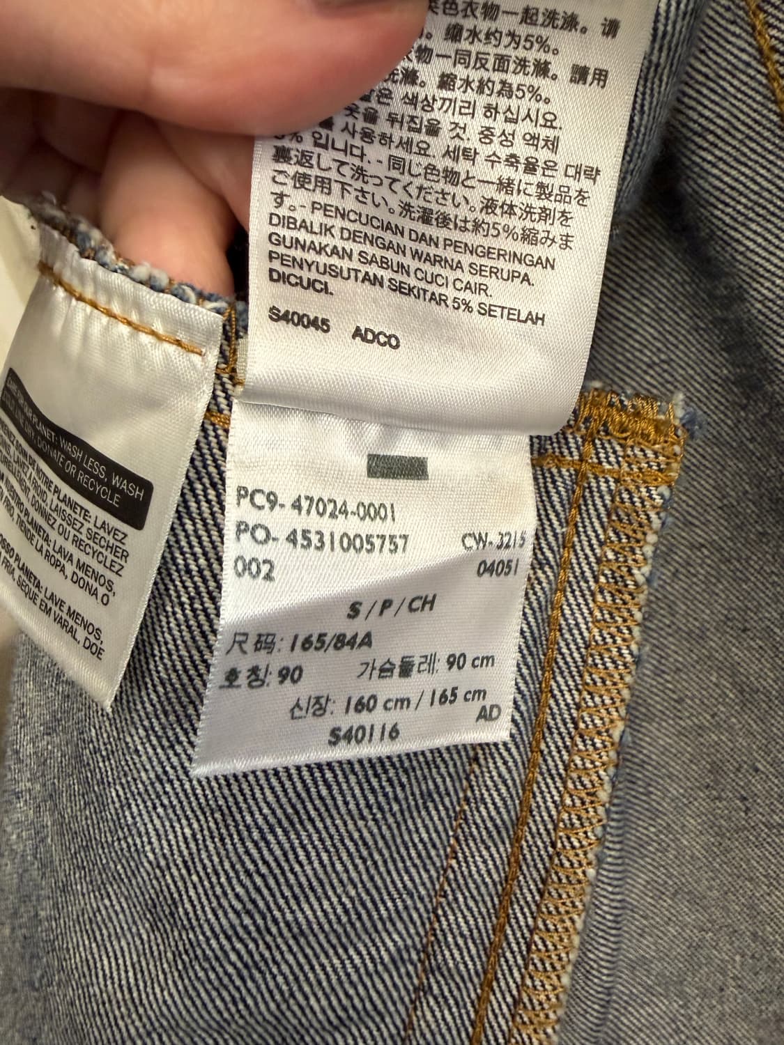 N180. 리바이스 청자켓 상품이미지3