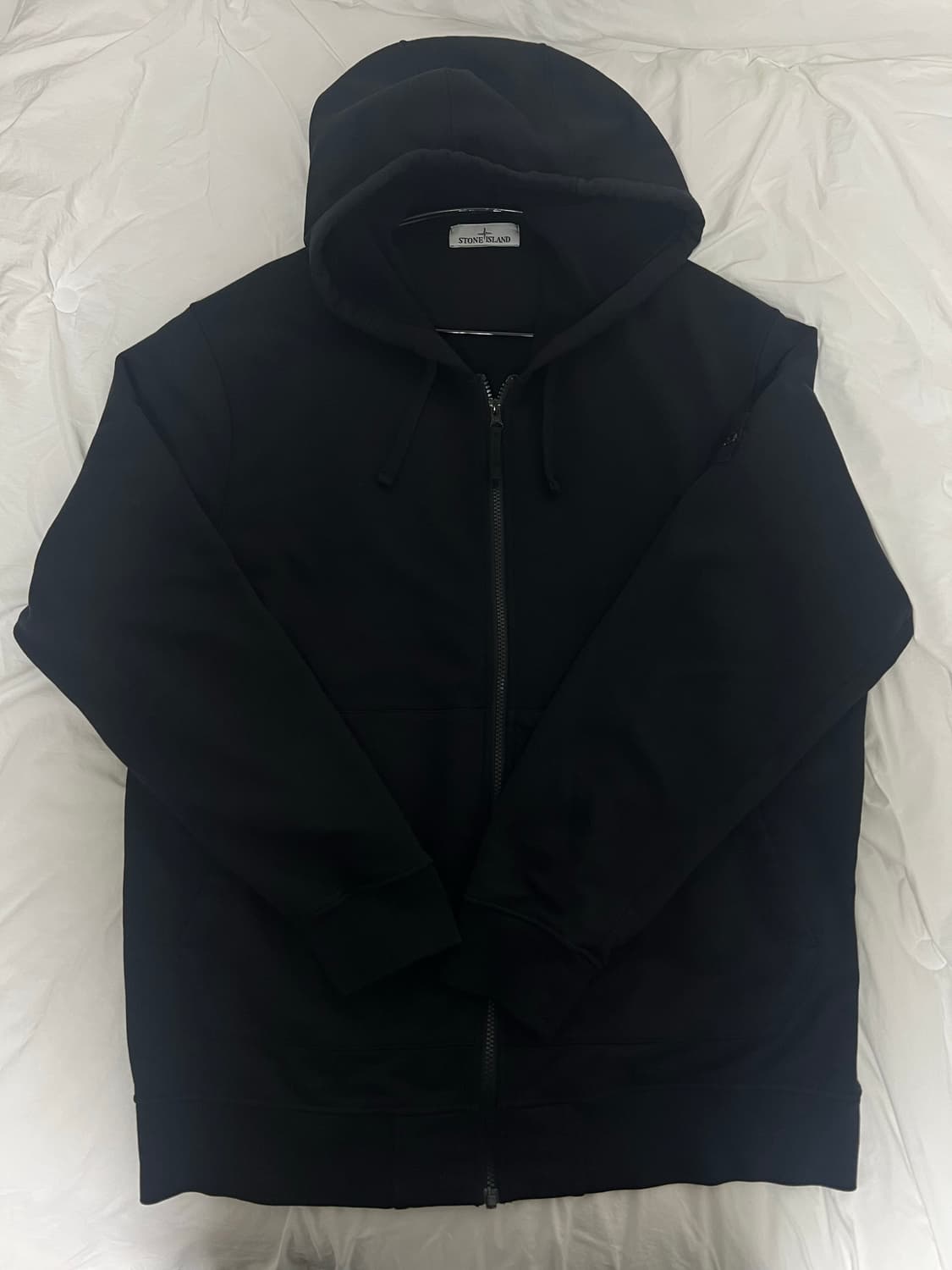 [3XL] 스톤 아일랜드 후드집업 블랙 상품이미지2