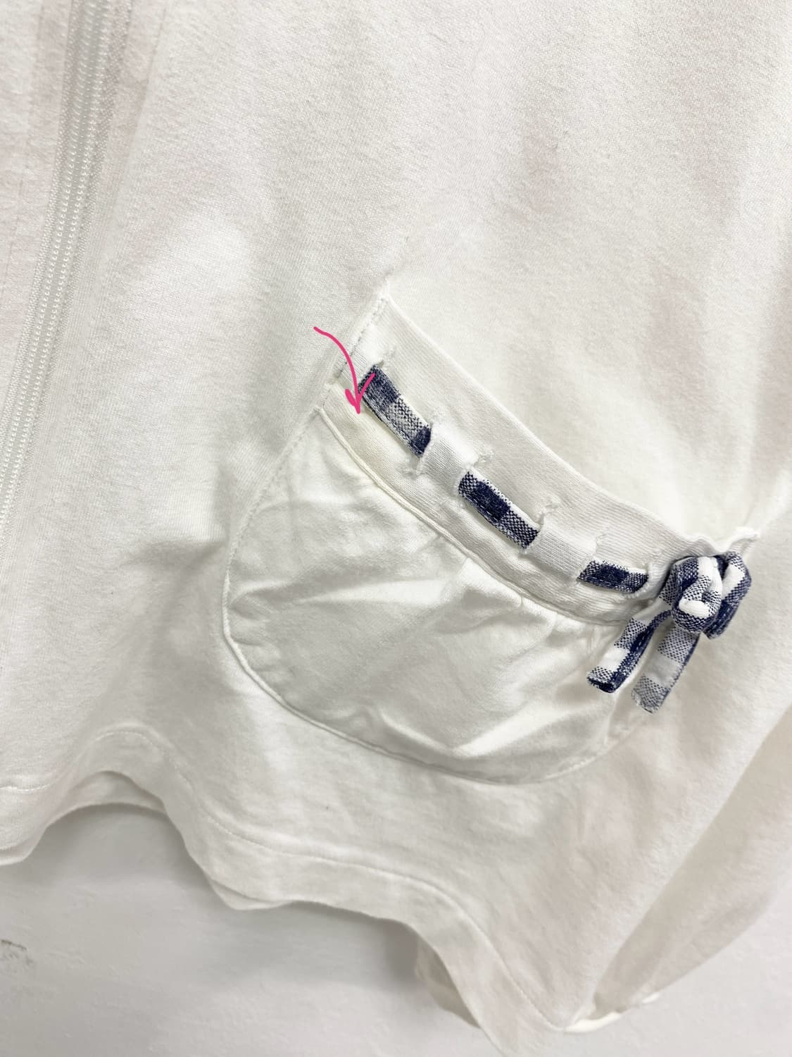 [POM PONETTE] 폼포넷 체크 리본 후드집업 상품이미지9