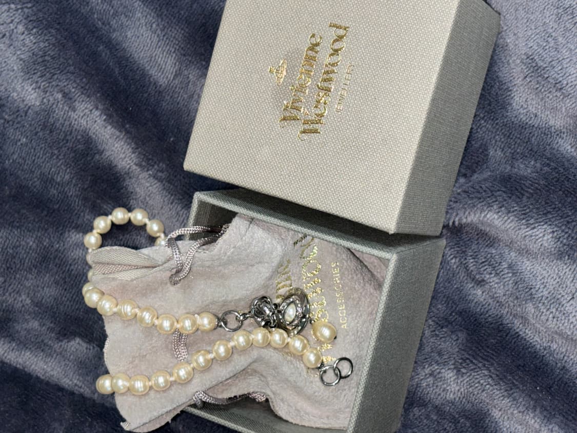 비비안웨스트우드 진주 초커 목걸이 orb 상품이미지1