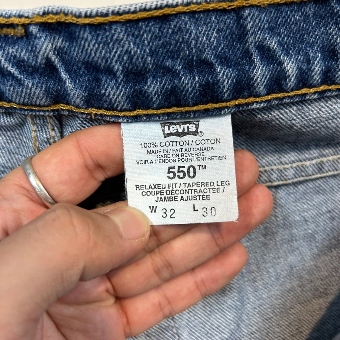 32inch) 리바이스 550 릴렉스 핏 데님 청바지 L1 상품이미지9