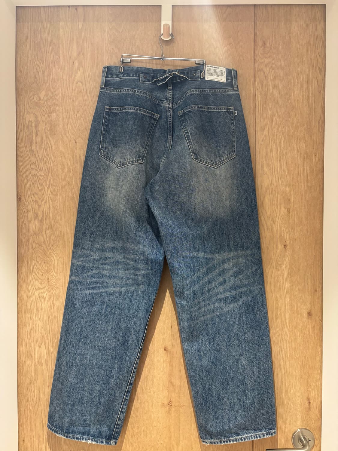 [30] 비헤비어 523L 셀비지 데님 워시드 블루 상품이미지3