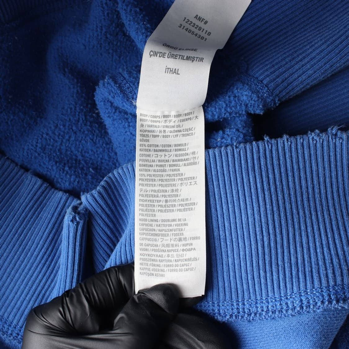 아베크롬비 앤 피치 빈티지 블루 아치 로고 후드집업 M 상품이미지7