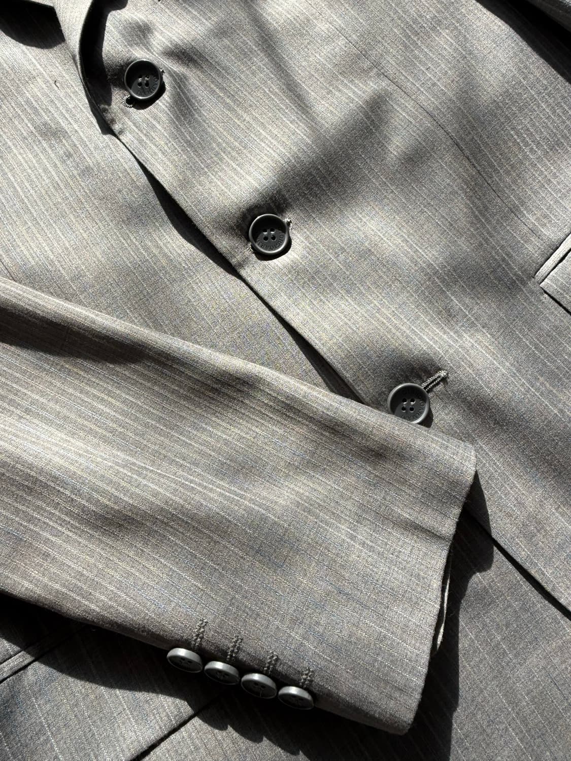 조르지오 아르마니 아카이브 스트라이프 3버튼 울 자켓 48 상품이미지5