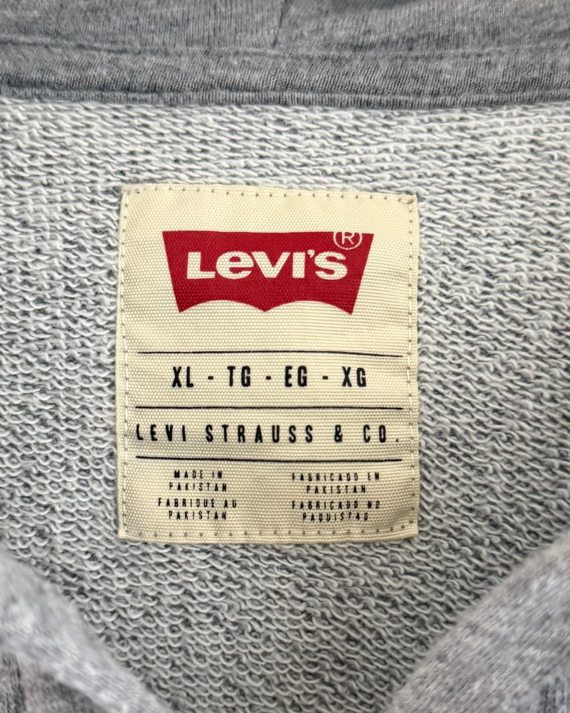 Levi’s 리바이스 그런지로고 그레이컬러 후드집업 상품이미지7