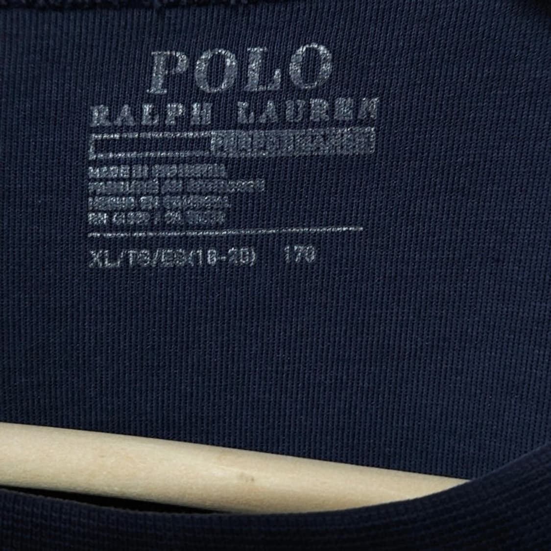 Polo 폴로 랄프로렌 가먼트다잉 네이비 맨투맨 M 상품이미지5