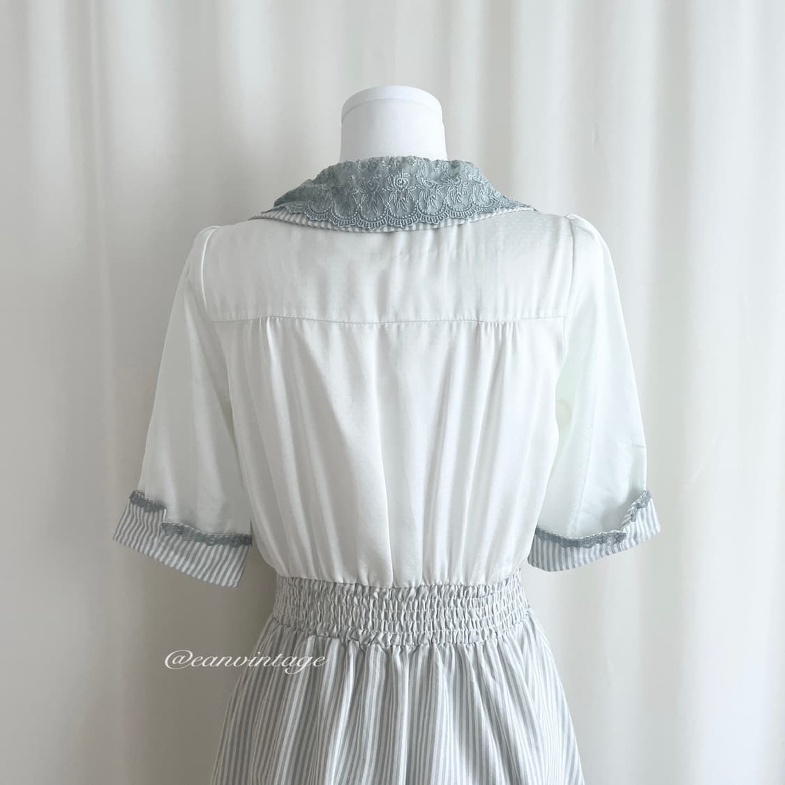 Axes Femme dusty blue lace one-piece  상품이미지5