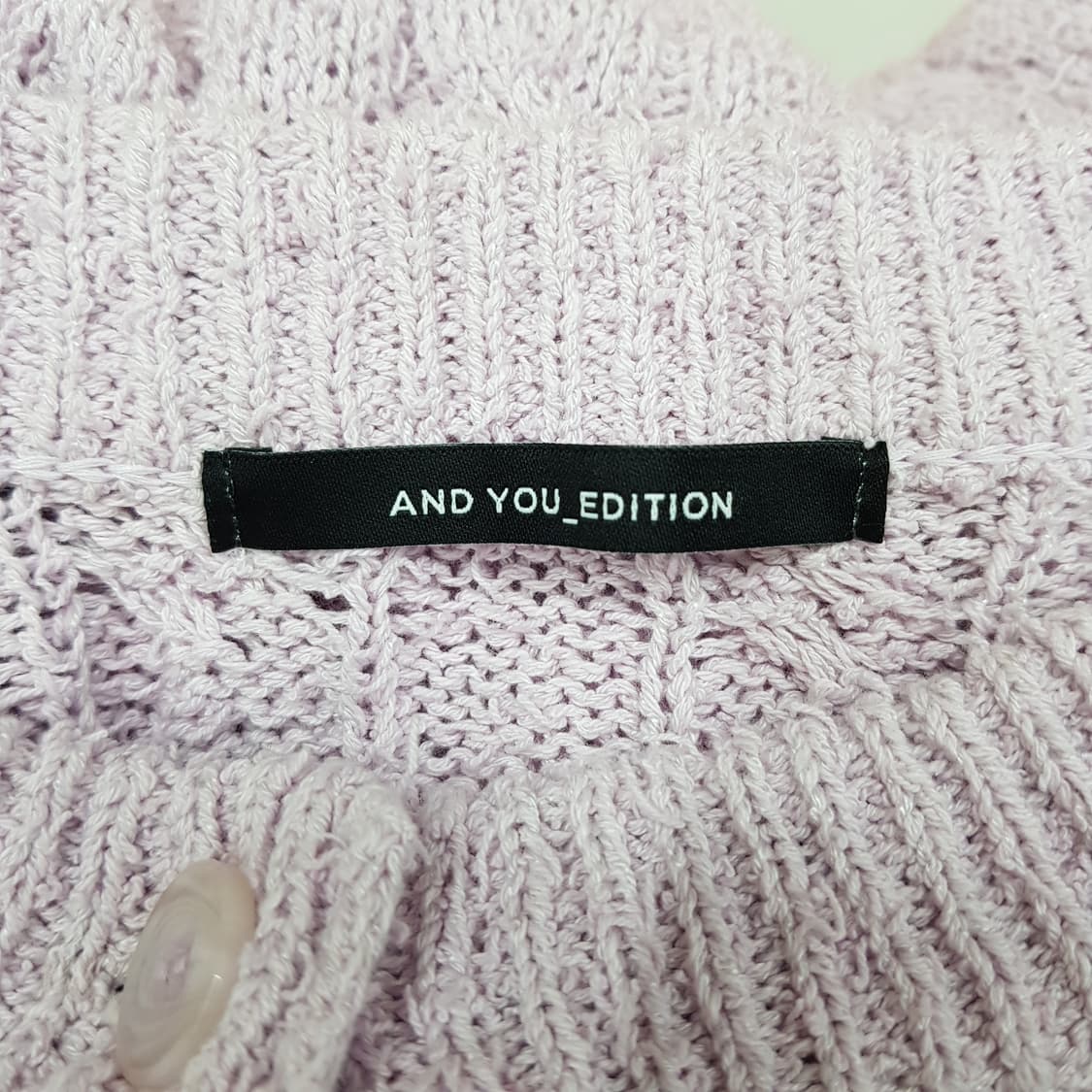 앤유 에디션(AND YOU EDITION) 케이블 니트 가디건 F사이즈 상품이미지4