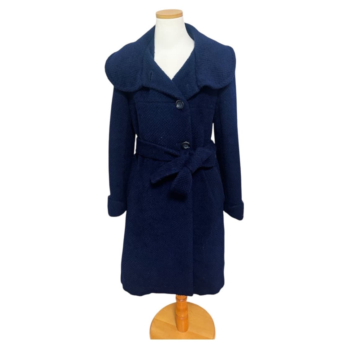 [무배] 리스트 네이비 벨티드 코트 울85% + 수리 알파카10% 상품이미지2