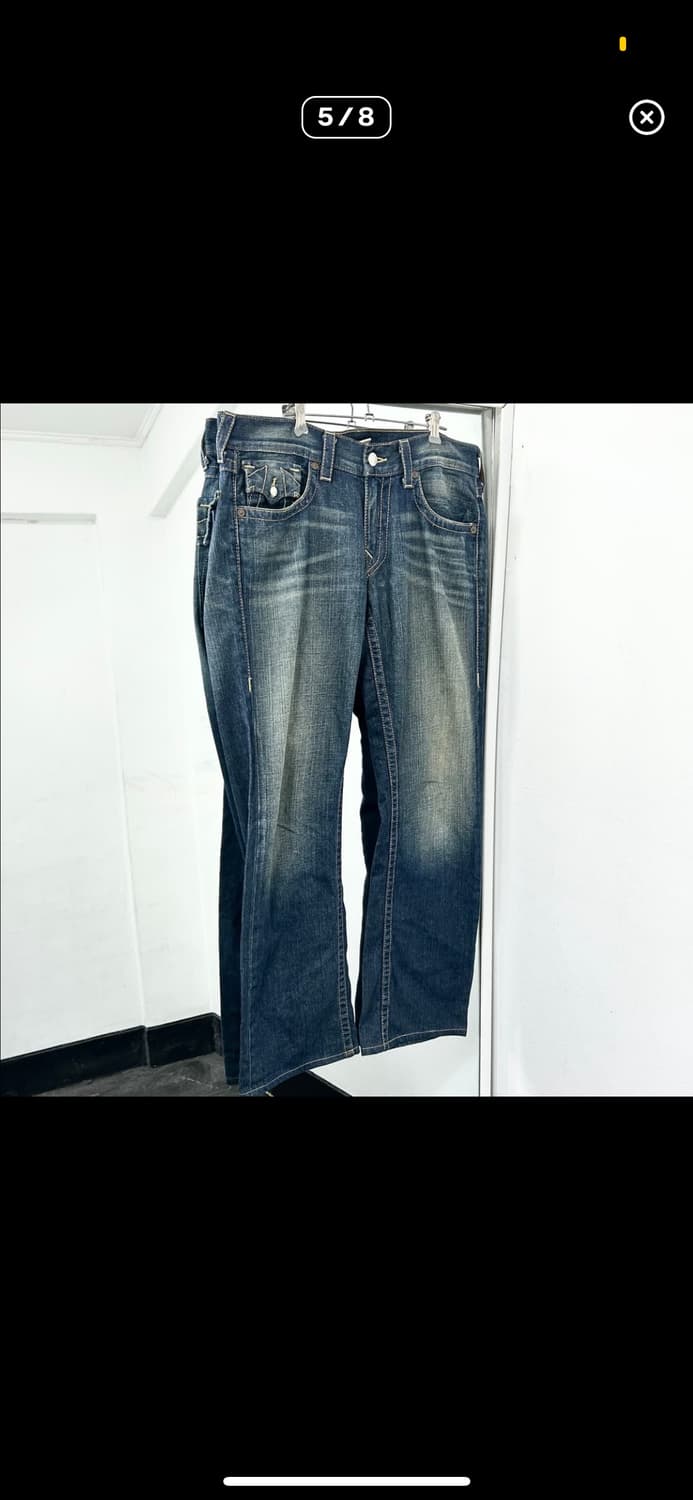 34)트루릴리전 월드투어 빅로고 데님 팬츠 상품이미지5