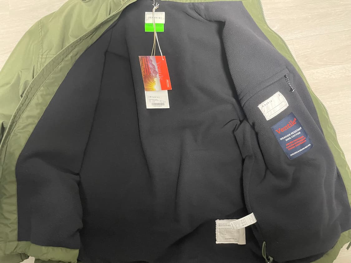 KHAKIS LINED WIND PARKA OLIVE M사이즈 새상품 상품이미지7