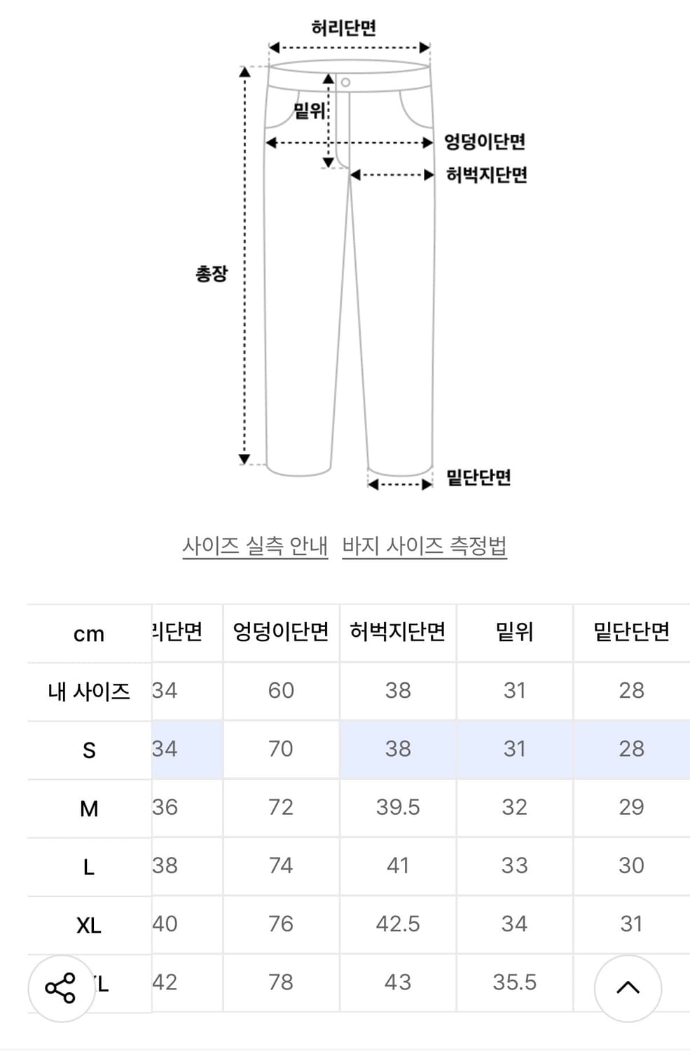 락트개러지 벌룬핏 사이드 핀턱 와이드 데님 팬츠 s [옐 로우틴] 상품이미지3