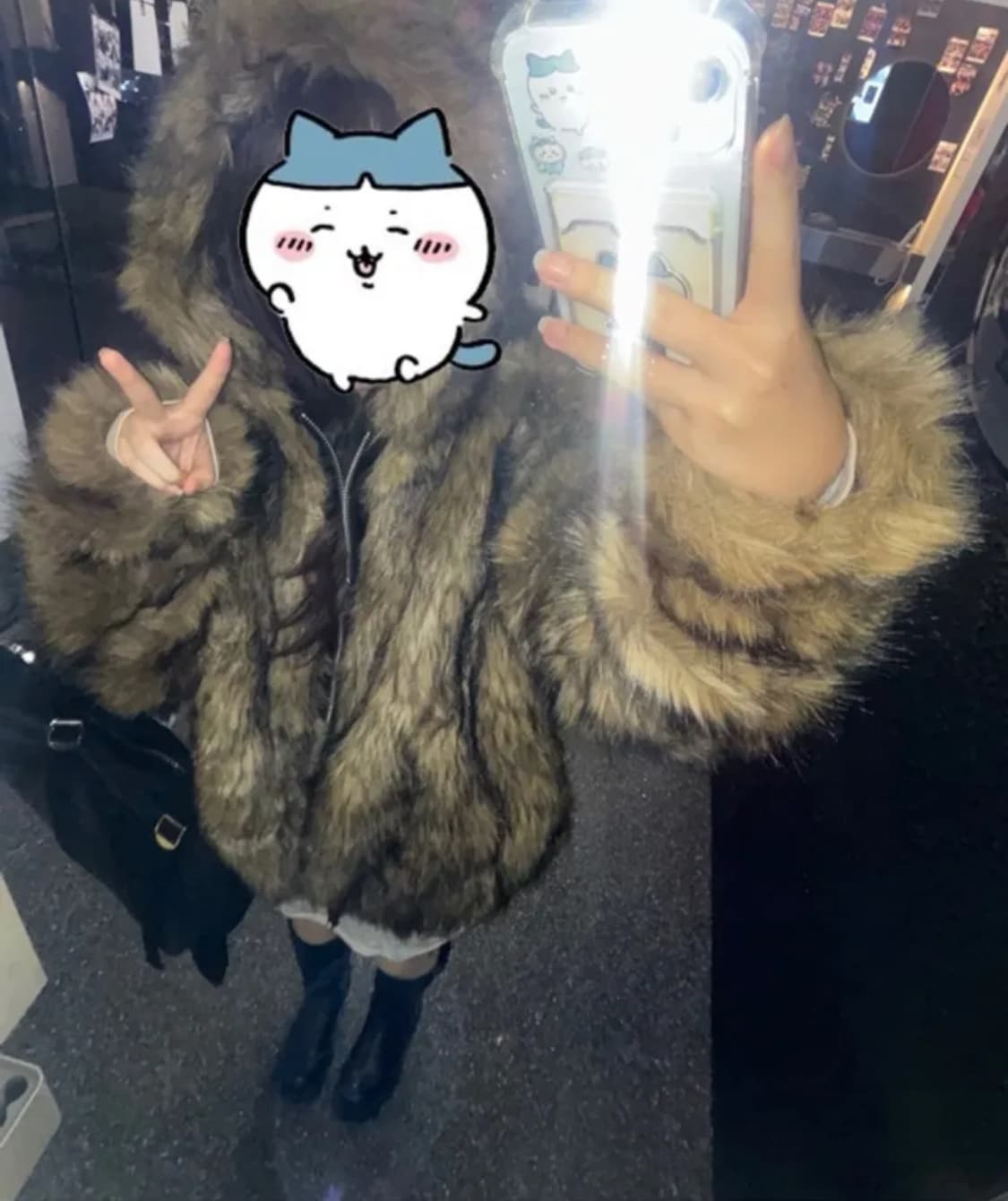 배드블러드 나쟈 퍼자켓 코요테 M 상품이미지3
