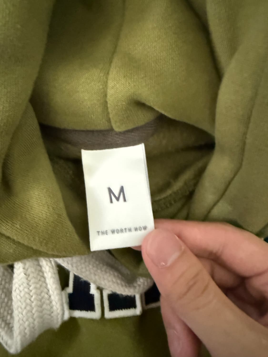 티떠블유엔 왓이브 후드 올리브 상품이미지3