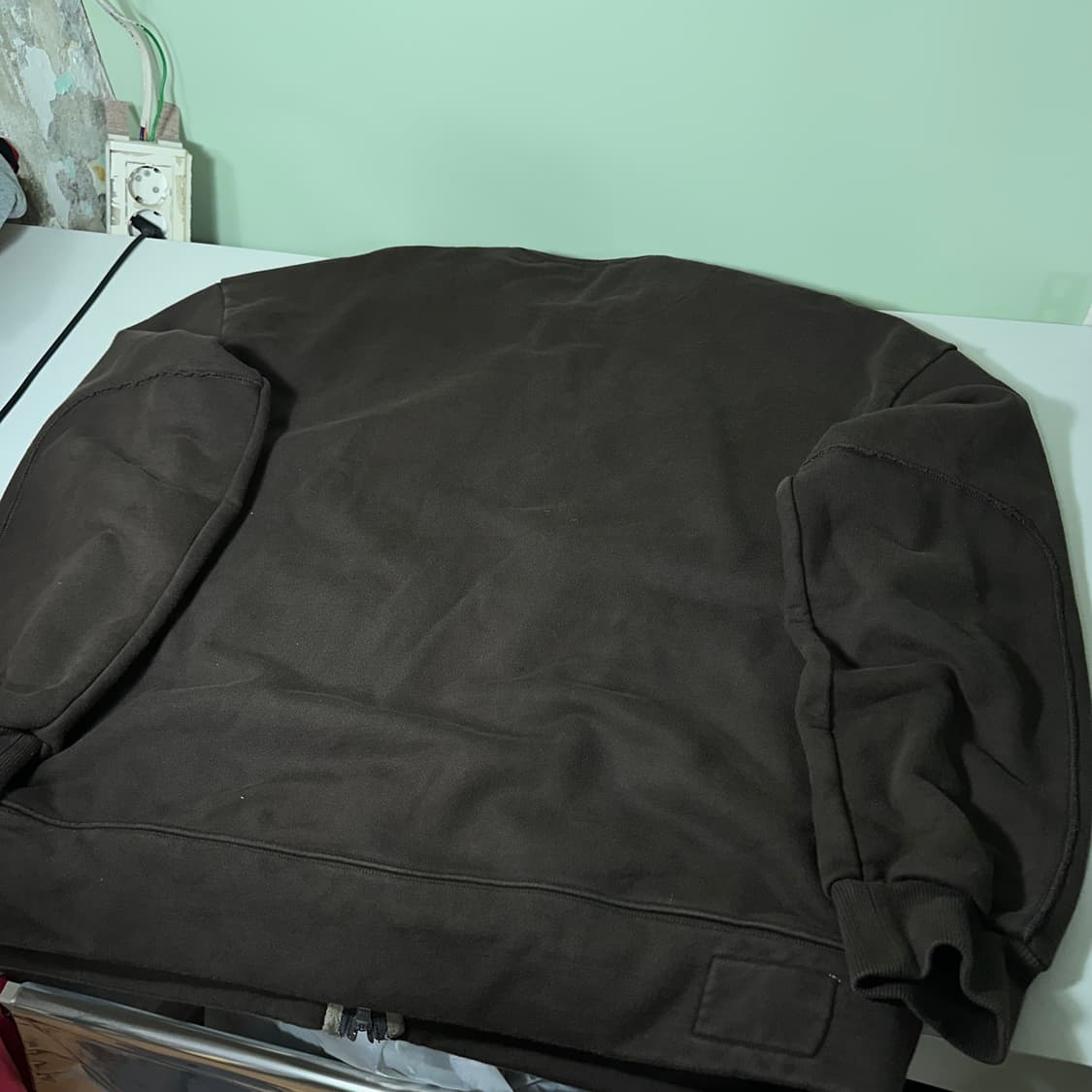 3 XL 러프사이드 딥브라운 헤비스웻코튼 투웨이자켓 상품이미지4