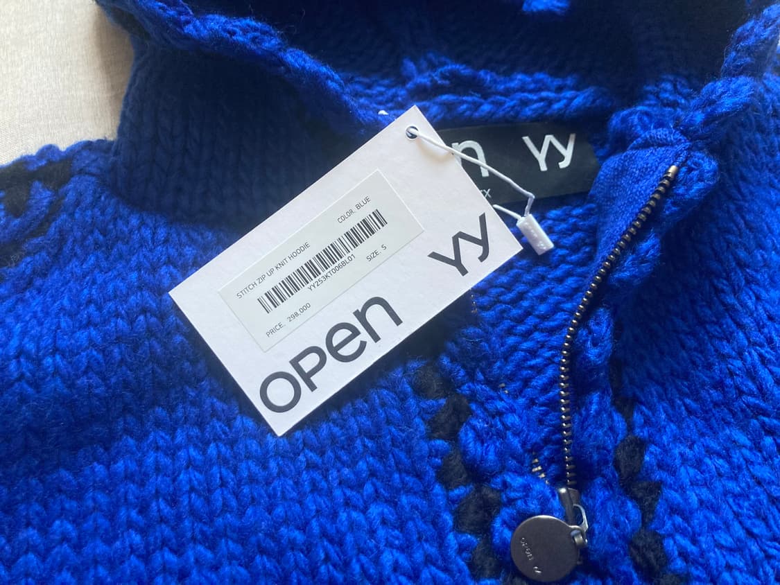 오픈와이와이 니트 후드 집업 상품이미지2