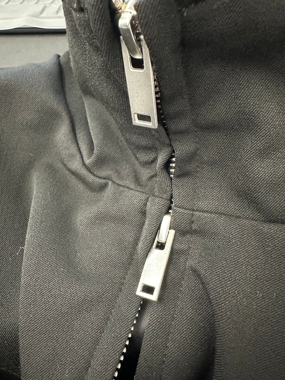 무탠다드 하이넥 미니멀 블루종(블랙) 상품이미지3