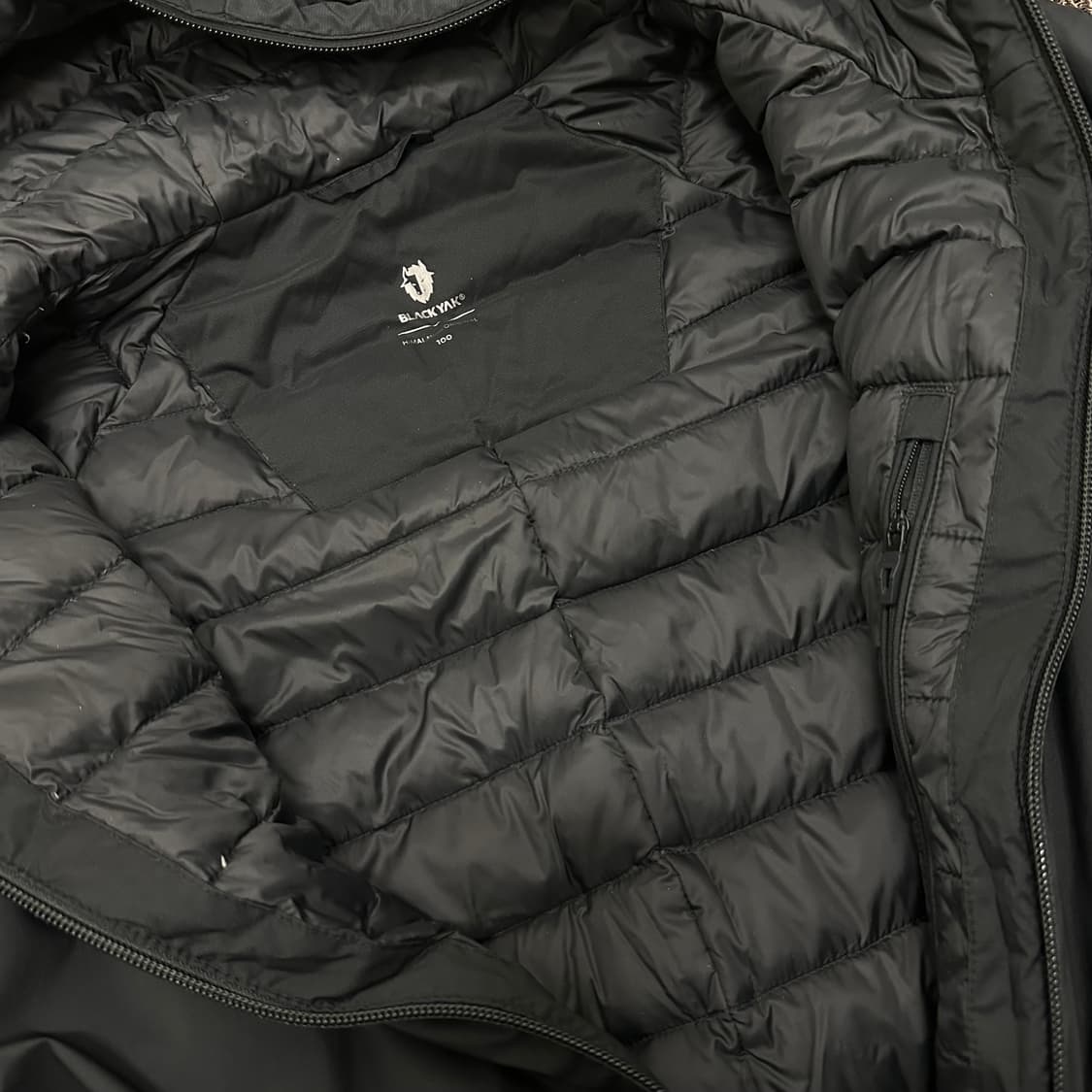블랙야크 구스다운 롱패딩 블랙 100(L) 상품이미지7