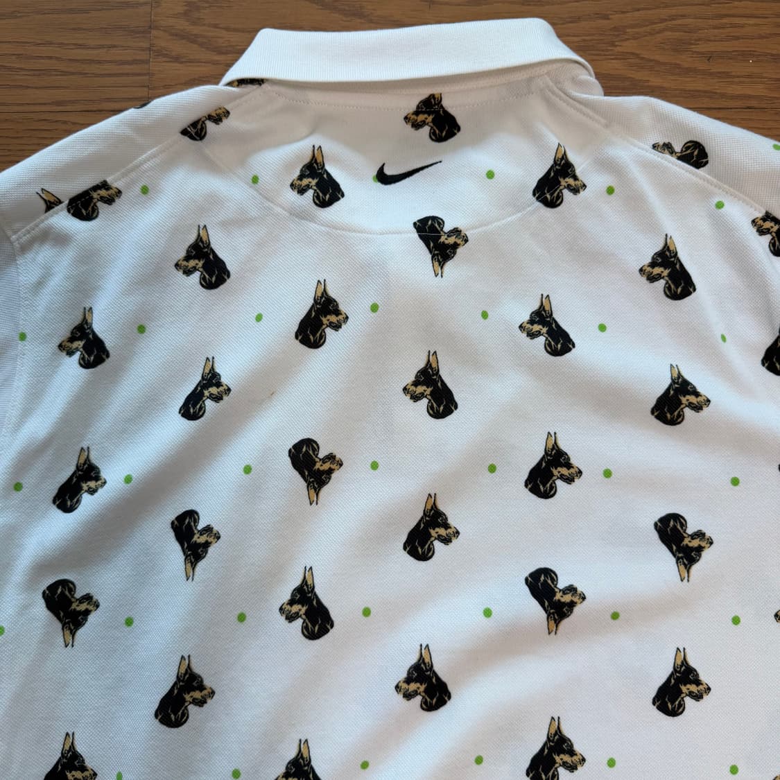 Nike 도베르만 도트 패턴 올오버 슬림핏 테니스 폴로 셔츠 상품이미지5