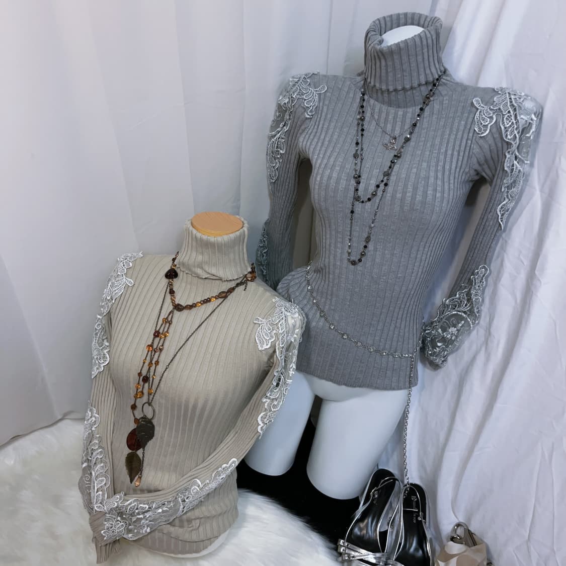 Oriental sheer turtleneck 상품이미지1