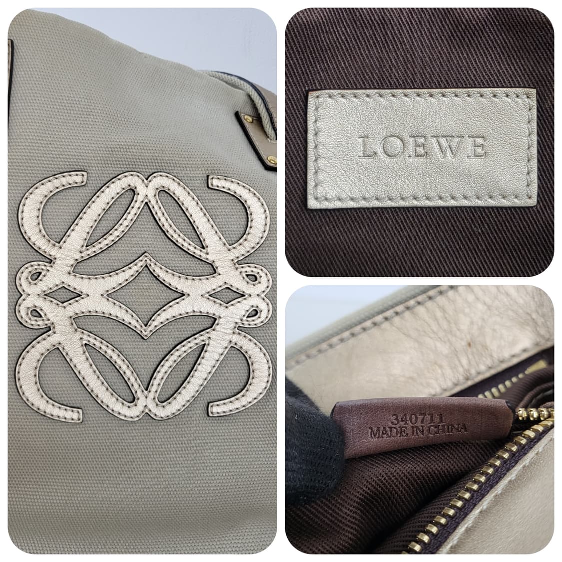 정품 로에베 아나그램 리넨 옥스포드 숄더/크로스백 상품이미지9