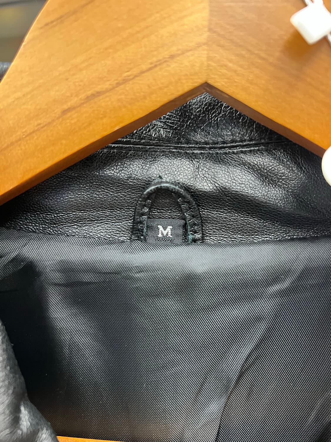 Deep Black Vintage Leather Long Coat  상품이미지3