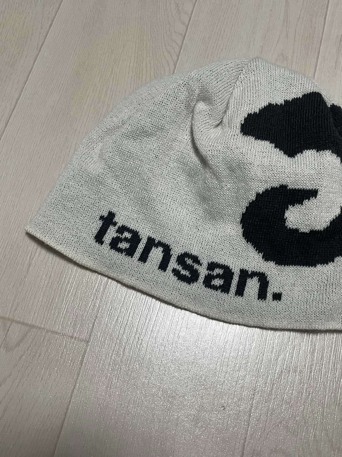 탄산마그네슘 자카드 혼 로고 비니 (아이보리) 팝니다. 상품이미지2