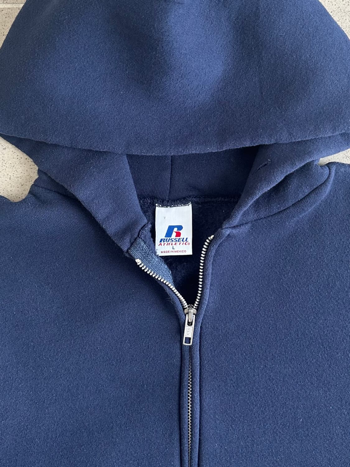 00s 빈티지 러셀 후드집업 네이비 L 상품이미지6