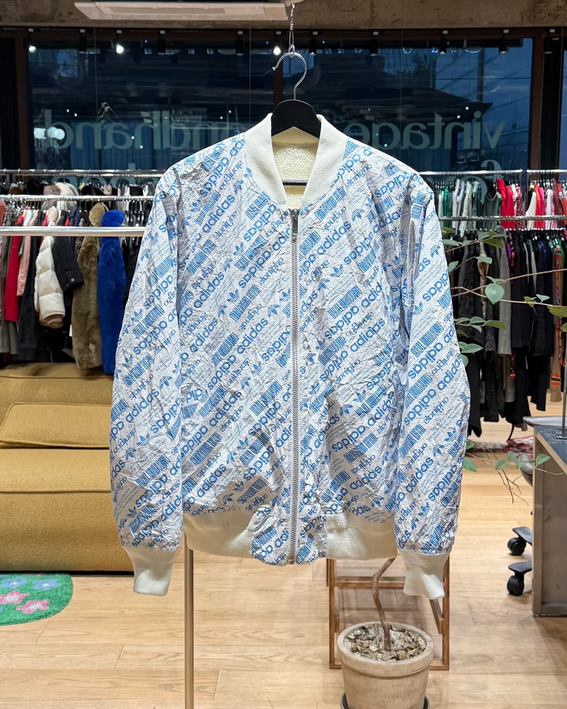 아디다스x알렉산더왕 리버서블 플리스 박시 봄버 자켓 상품이미지1