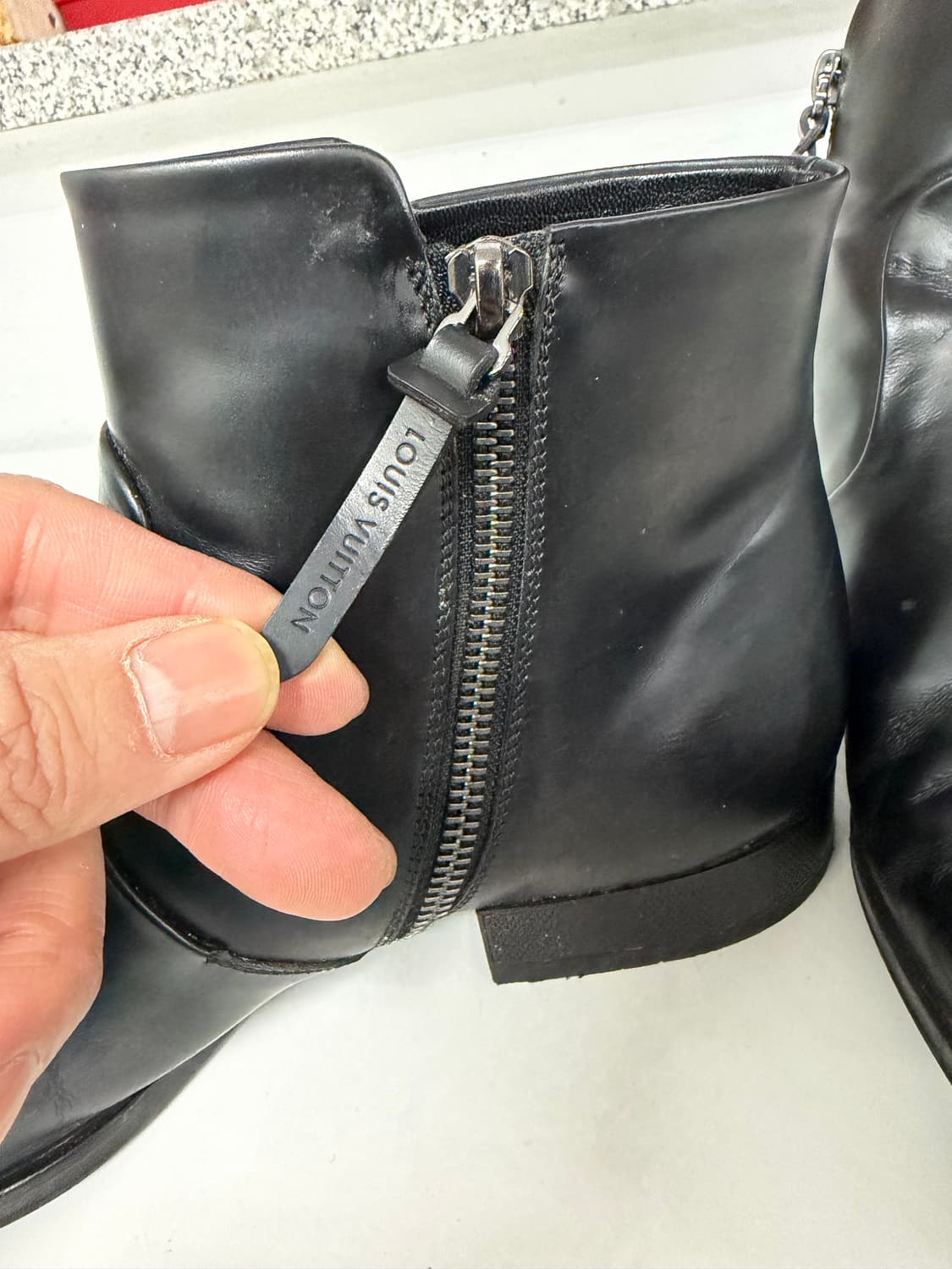 정품) 루이비통 남성 가죽 첼시부츠 6(255-260) 상품이미지4