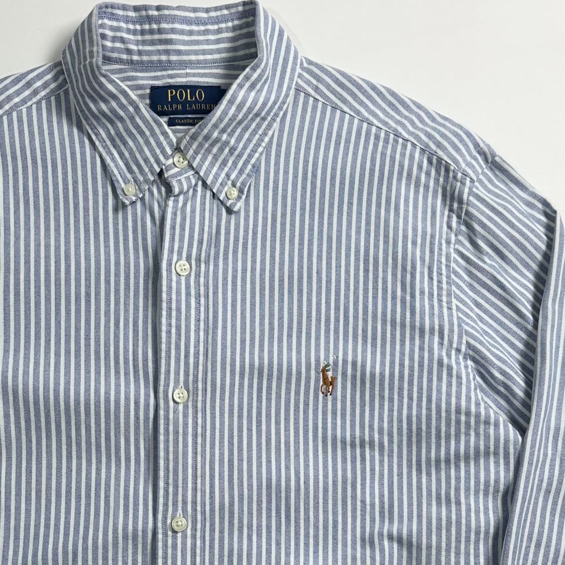 폴로 랄프로렌 클래식 핏 스트라이프 옥스포드 셔츠 상품이미지4