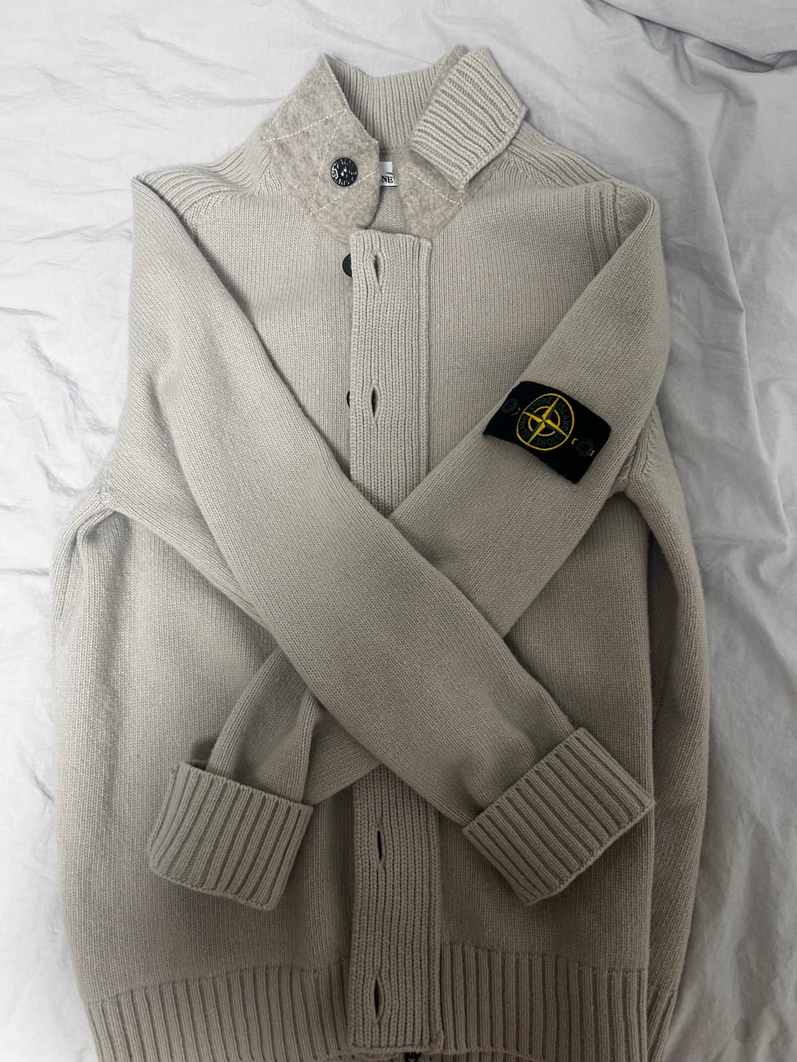 스톤아일랜드 램스울 이중니트 집업 상품이미지2