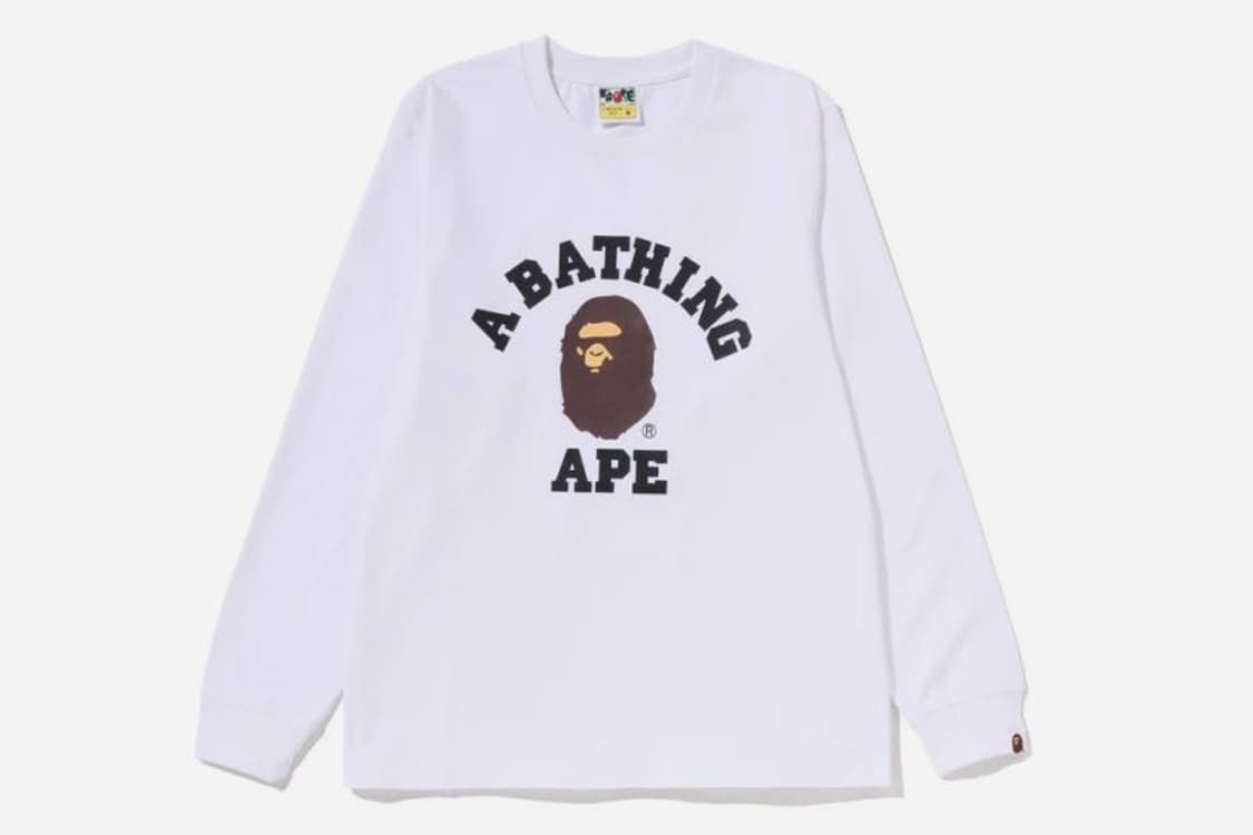 베이프 컬리지 롱슬리브 상품이미지1