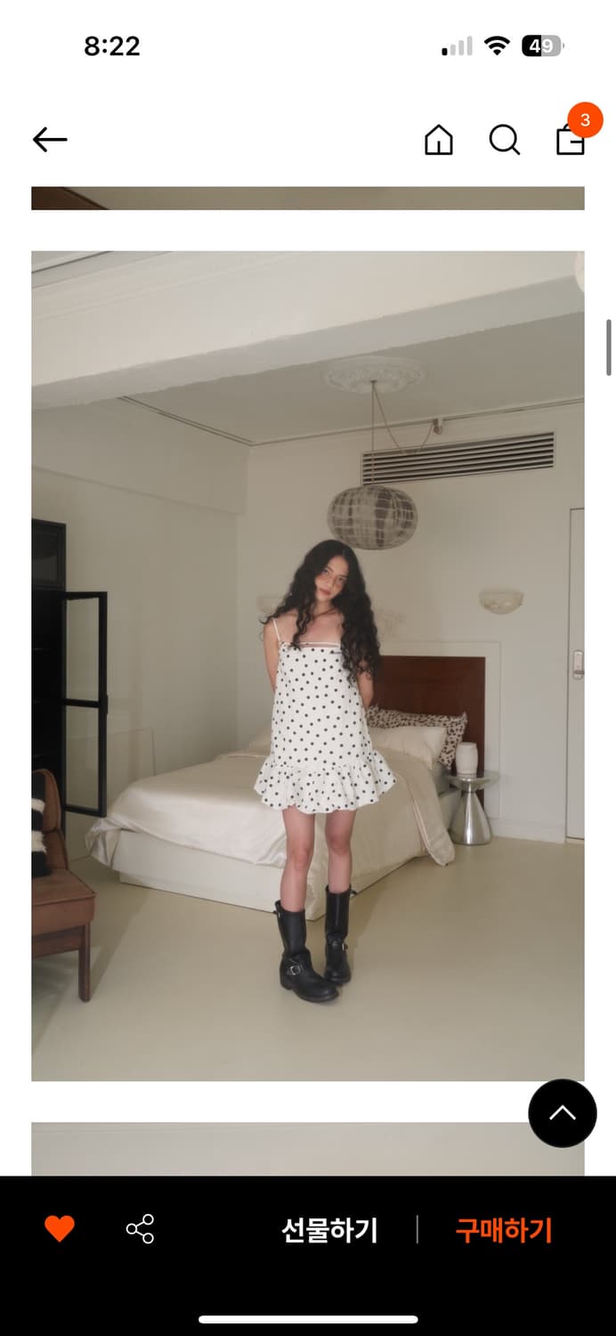 아우어솔티 도트 미니 원피스 상품이미지2