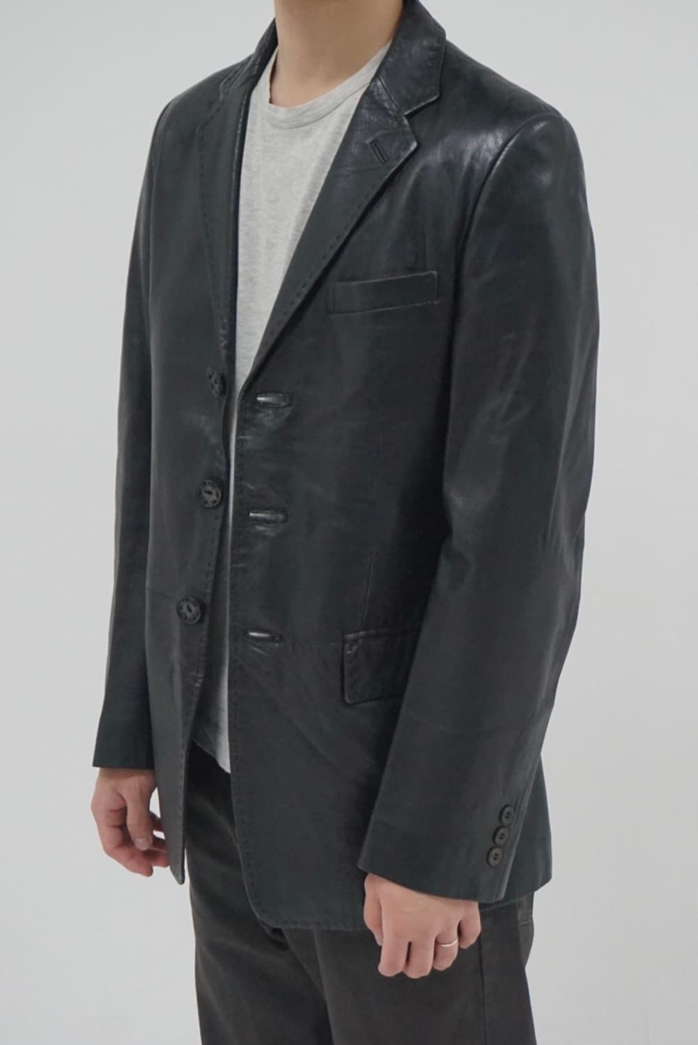 Jean Paul Gaultier Leather Blazer(46) 상품이미지4