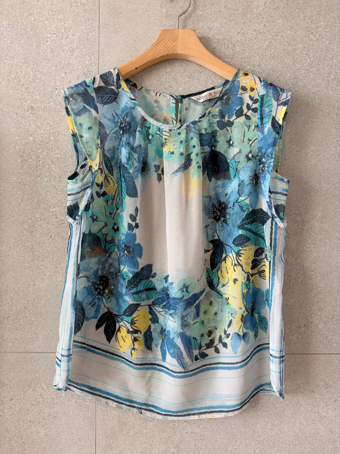 캐서린로스 플라워 프린트 블라우스 치마 셋업 상품이미지1