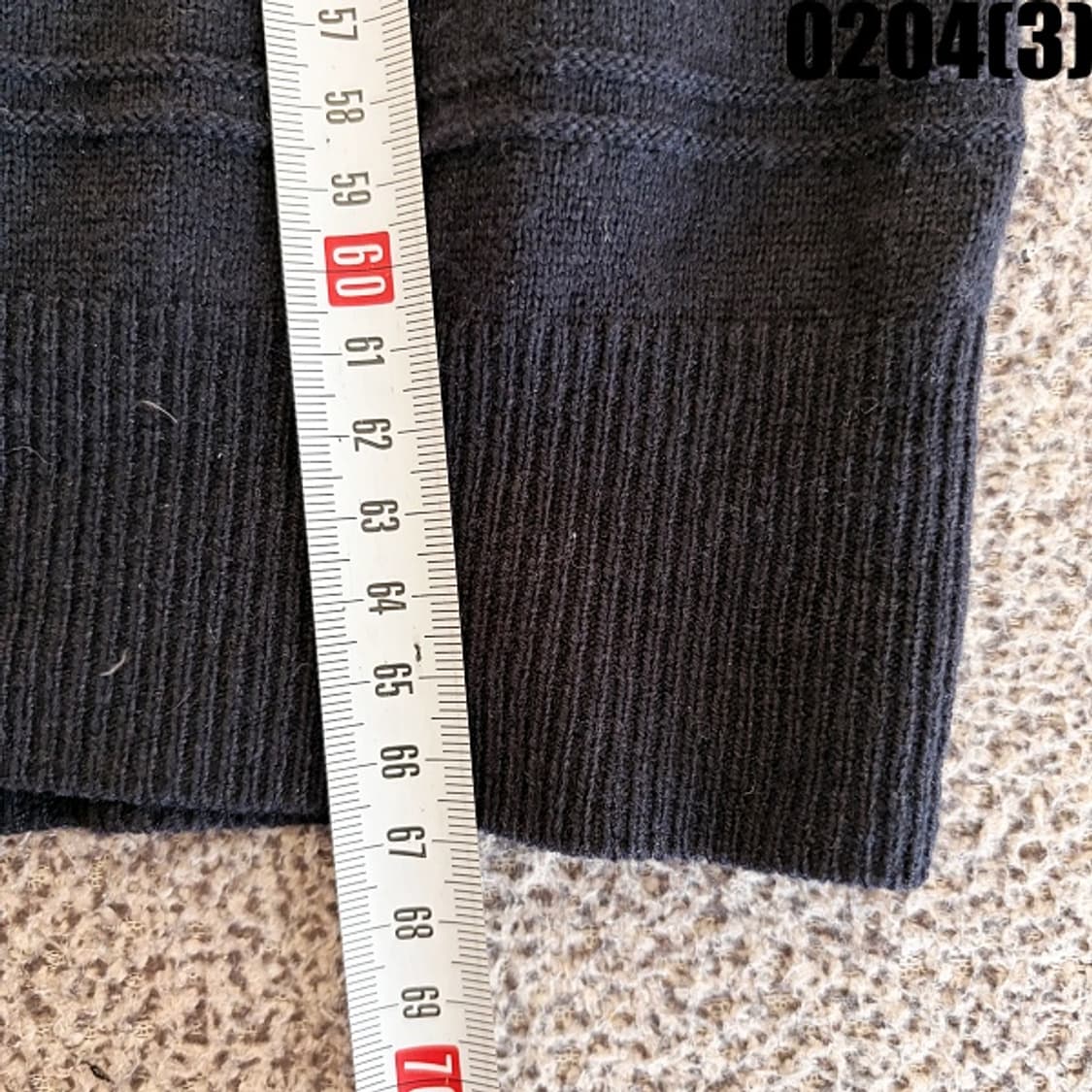 [L] 블랙앤화이트 골프웨어 울혼방 니트 스웨터 0204(3) 상품이미지8