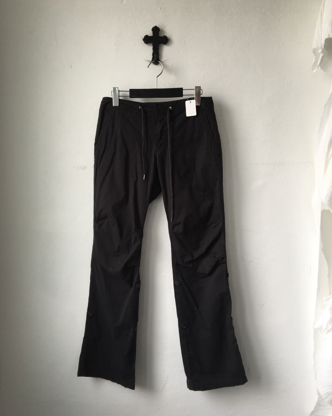 Black cotton pants 상품이미지2