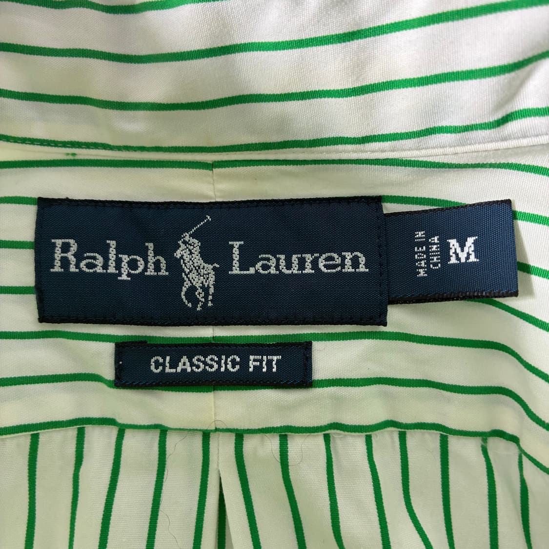Polo 폴로 랄프로렌 그린 스트라이프 셔츠 상품이미지4